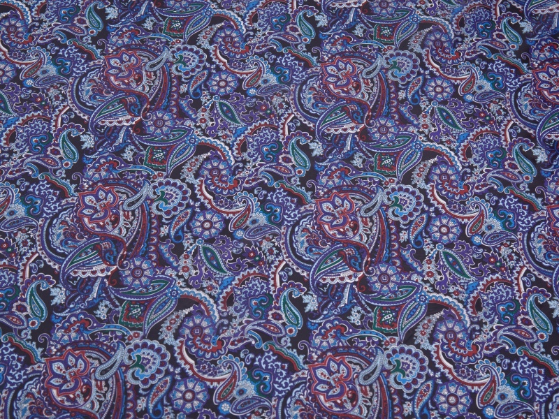 All-polyester twill tryckt fodertyg