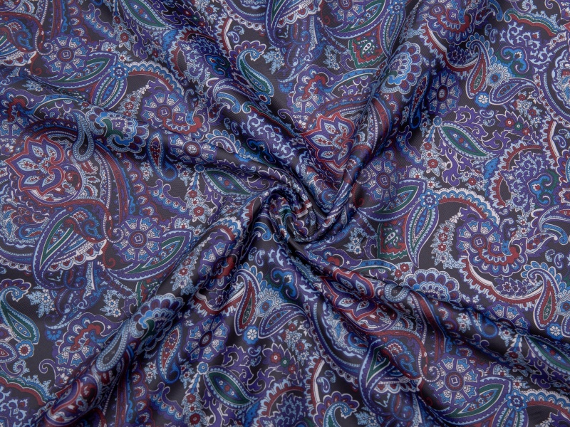 All-polyester twill tryckt fodertyg