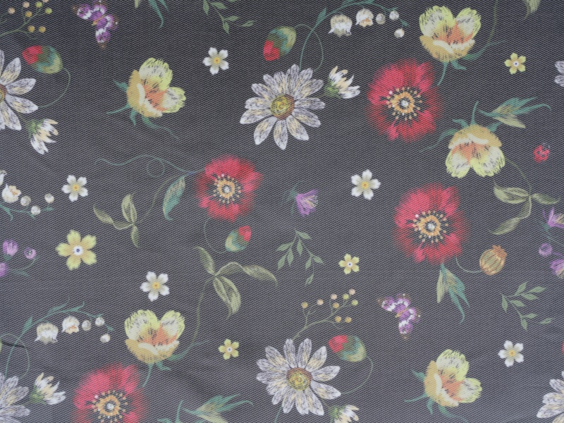 Polyester-viskos twill tryckt fodertyg