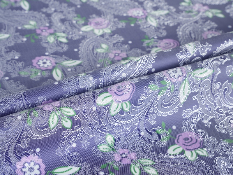 Polyester-viskos Jacquard tryckt fodertyg