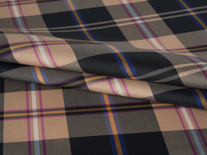 Polyestergarnfärgat ärmfoder