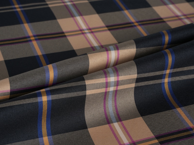 Polyestergarnfärgat ärmfoder